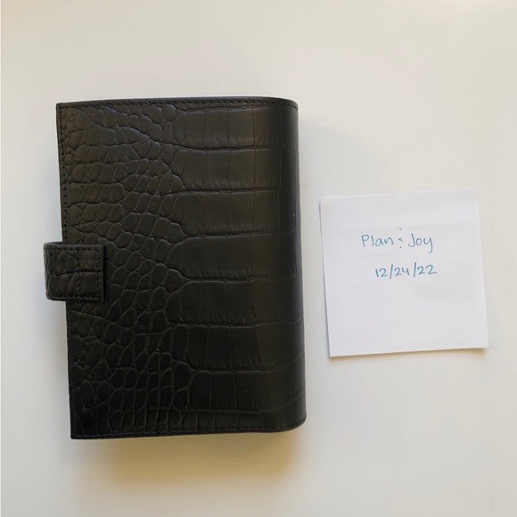 Gillio Firenze Mini Mia Cara in Black Matte Croco - Picture 4 of 8